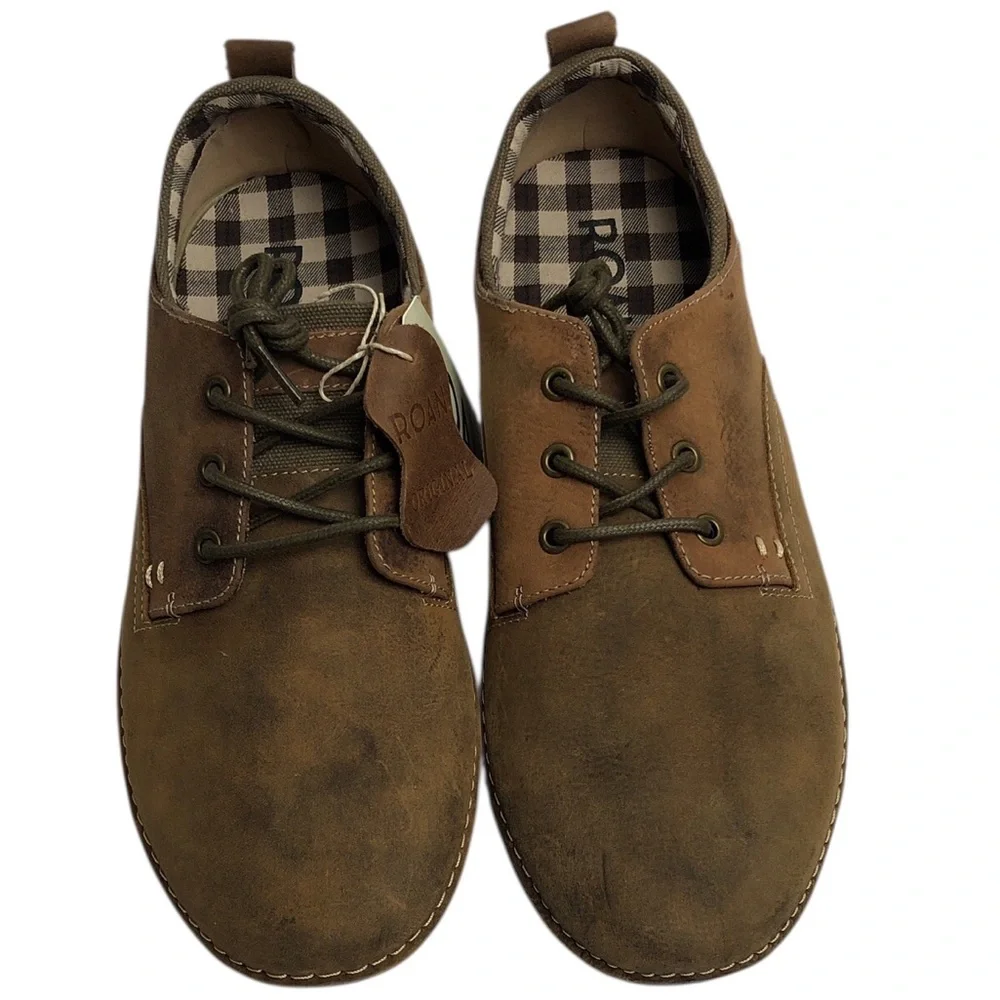 Roan by BedStu Arlo shoes size 9.5 Tan Greenland Brown Leather Oxfords